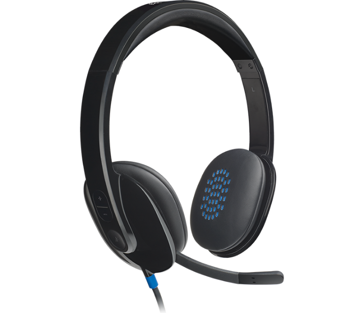 H540 USB computer headset with high definition sound and on ear